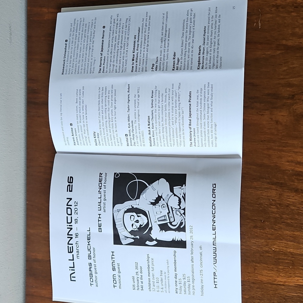 Sugoi Con 2011 Program - Picture 5 of 10